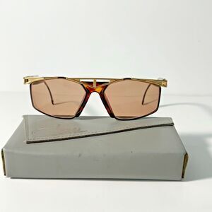 Cazal MOD 962 Sunglass Frames Gold Tortoiseshell Vintage w Case‎